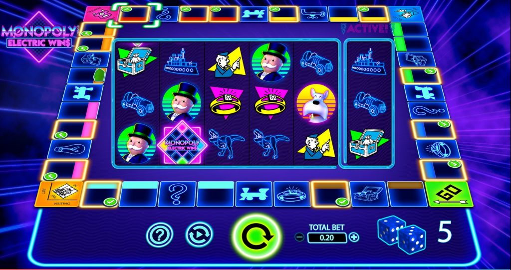 gameplay in monopoly electirc wins 